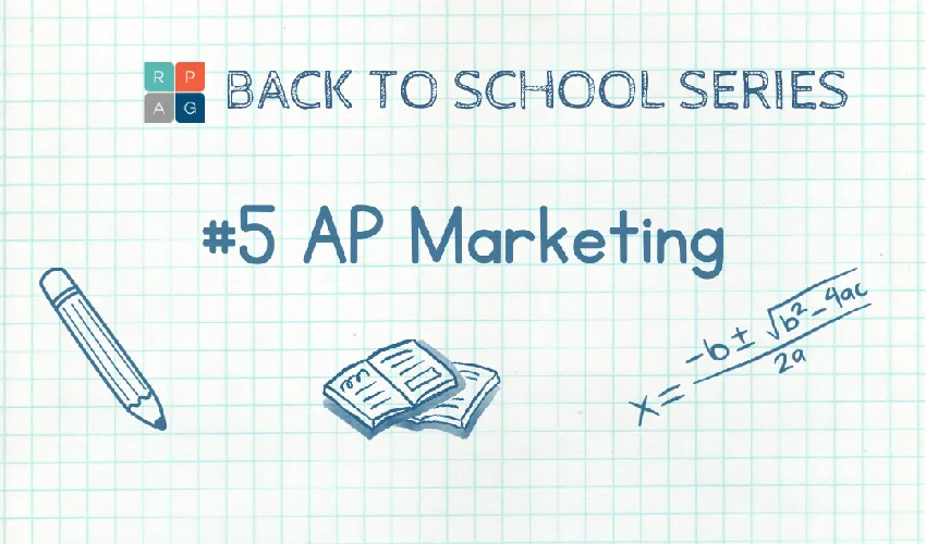 back to school #5 AP Marketing notebook with doodles